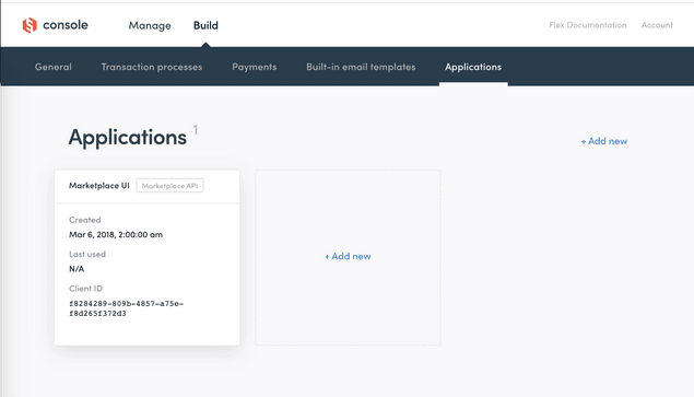 Applications in Flex Console