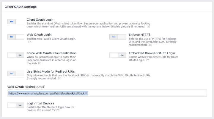 Enable Facebook login  Sharetribe Developer Platform documentation
