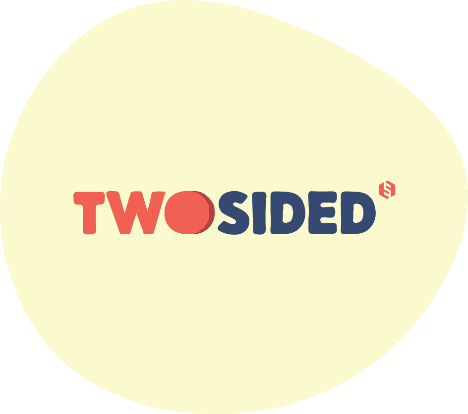 The logo of Two-Sided, the marketplace podcast.